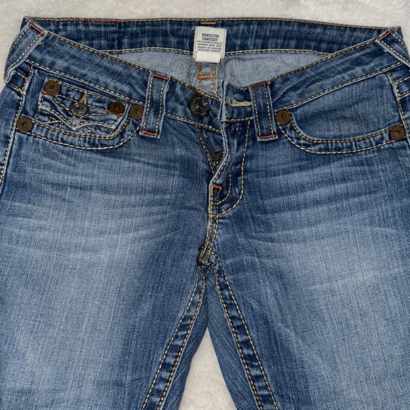 AUTHENTIC TRUE RELIGION LIGHT DENIM JEANS - Picture 3 of 9
